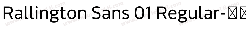 Rallington Sans 01 Regular字体转换